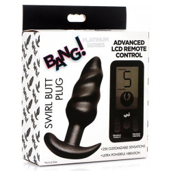 Bang! Plug vibrant Swirl Butt 9.5 x 3.6cm